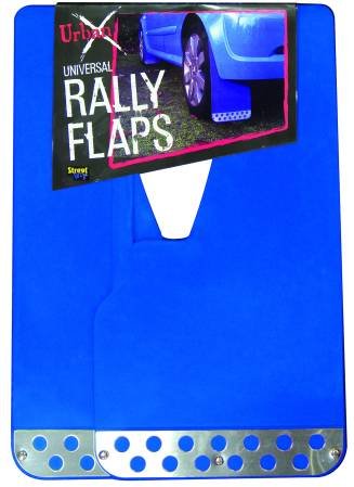 Set aparatori noroi Streetwize Rally Look Blue universale, cu element cromat 2 buc.