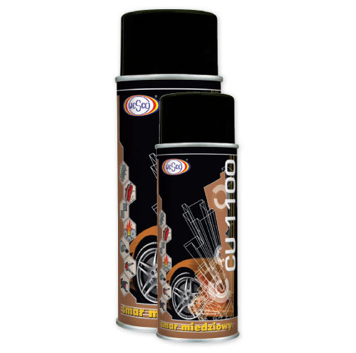 Spray vaselina cupru CU1100 400ml Wesco pentru saboti, discuri, arcuri, suruburi, arborii, osii