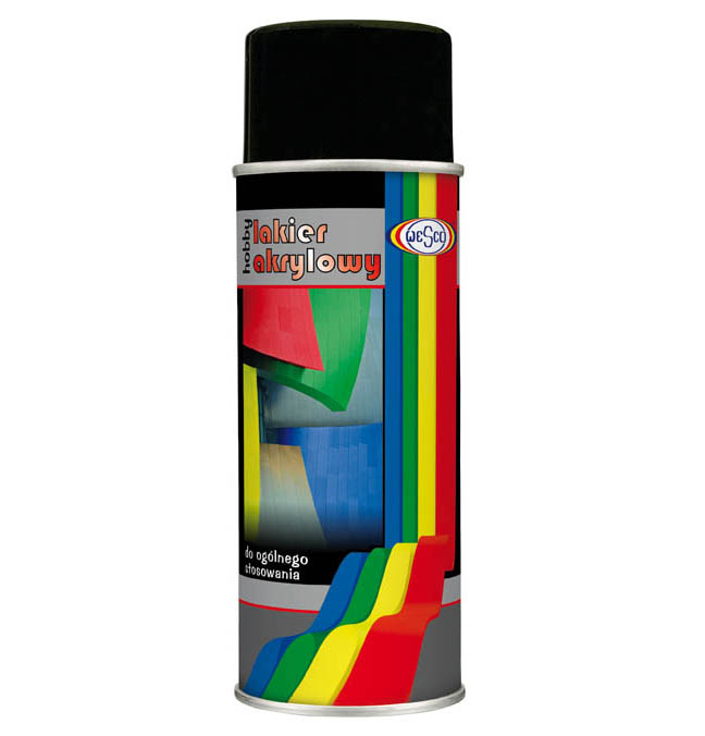 Spray vopsea Negru Lucios pentru suprafete plastice 400ml Wesco