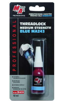 Solutie blocare suruburi MA243 culoare albastru , putere medie de blocare