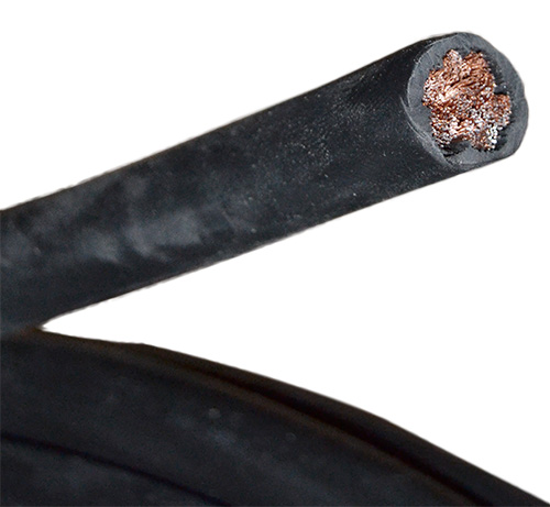 Cabluri transfer curent baterii BestAutoVest 25 mm? Negru pentru borna negativa , cablaj auto la metru