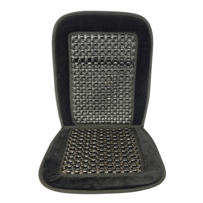 Husa scaun auto Carpoint DeLuxe cu bile neagra, 1 buc., fixare cu banda elastica, 94x44cm,