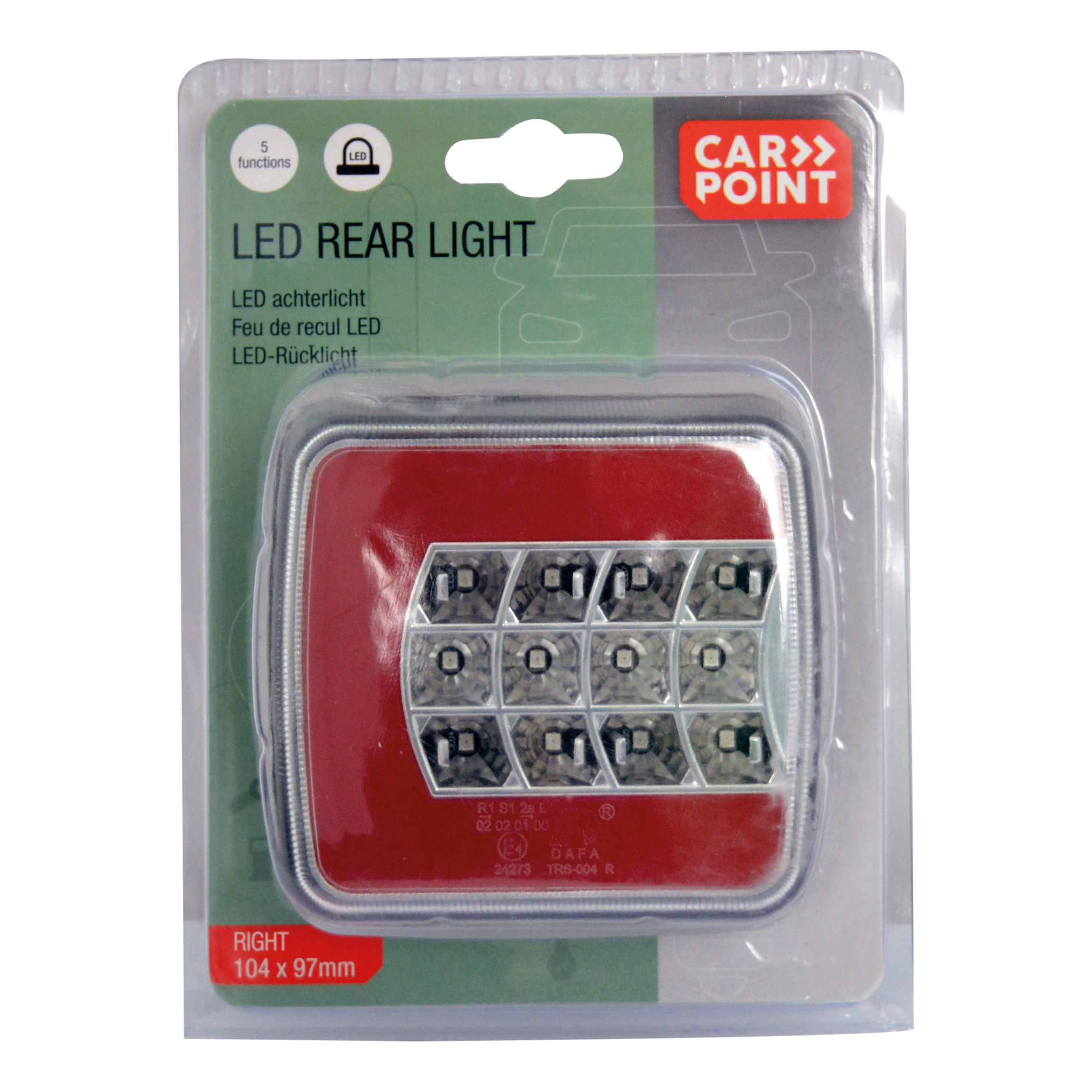 Lampa spate stop LED Carpoint , 104 x 97 x 40mm , 12V, 5 functii, Dreapta