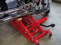 Cric hidraulic Motociclete MotorX 680kg cu deschidere de 118-368 mm
