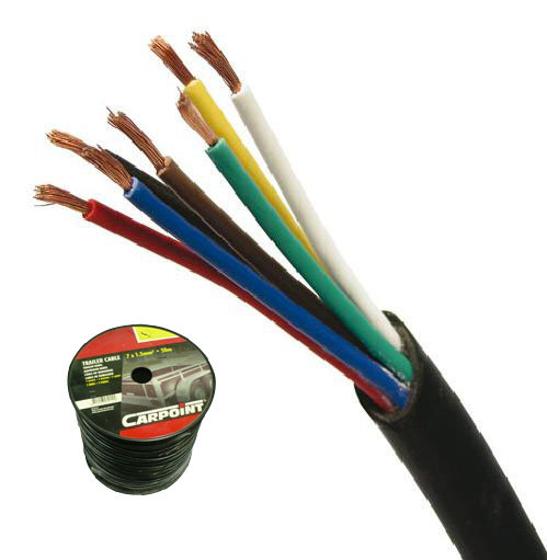 Cablu instalatie electrica Carpoint cu 7 fire , diam 1.0 mm , la metru liniar