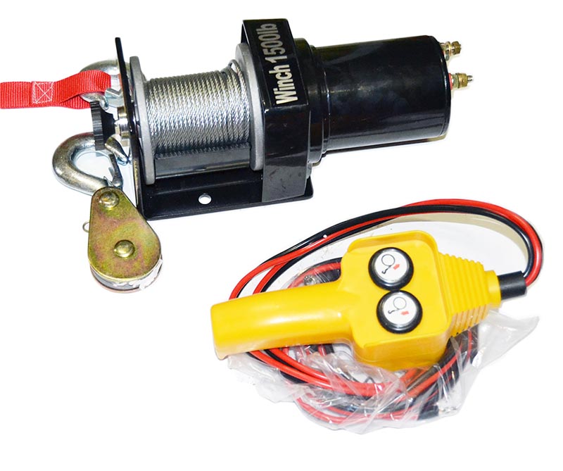 Troliu auto electric 12V 675kg sufa 7.6m x 4mm