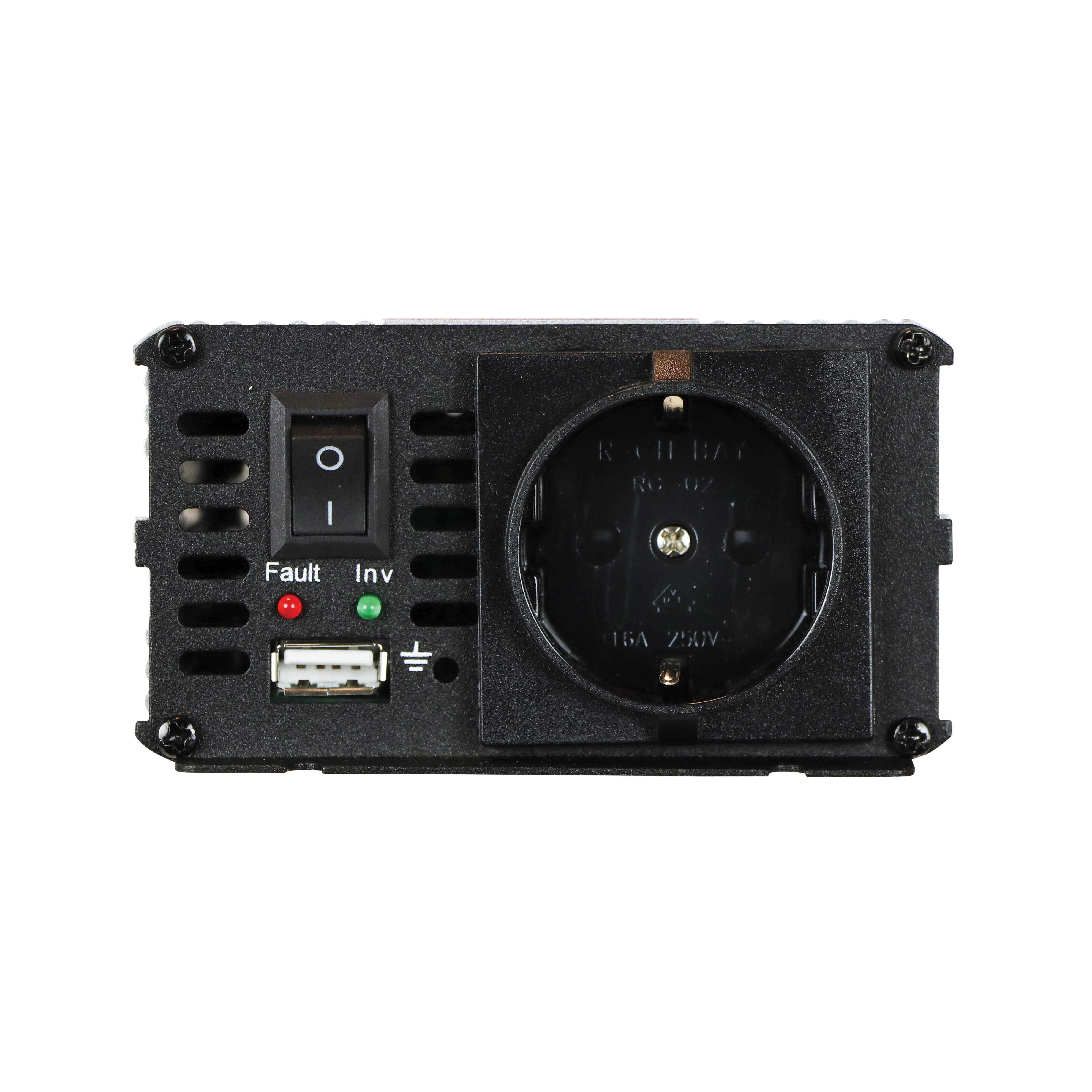 Invertor de tensiune auto Carpoint 12V-230V 300W 50Hz cu protectii la supra-sarcina , scurt-circuit, Port USB