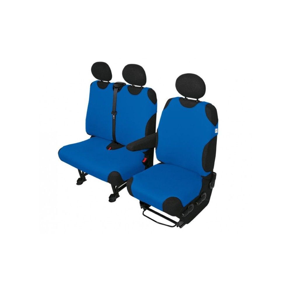 Huse scaune auto tip maieu pentru microbuz/VAN 2+1 locuri culoare Albastru