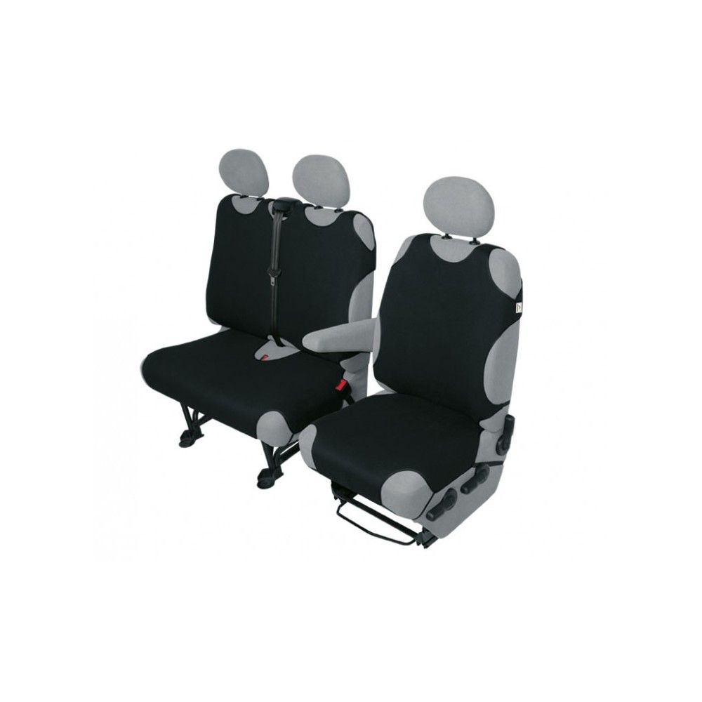Huse scaune auto tip maieu pentru microbuz/VAN 2+1 locuri culoare Negru