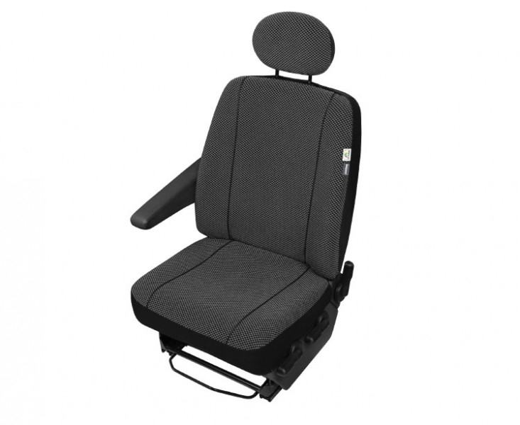 Husa auto scaun sofer microbuz Scotland compatibila cu scaune cu Airbag DV1 L pentru Citroen Jumpy Fiat Scudo Ford Transit Mercedes Vito Opel Vivaro