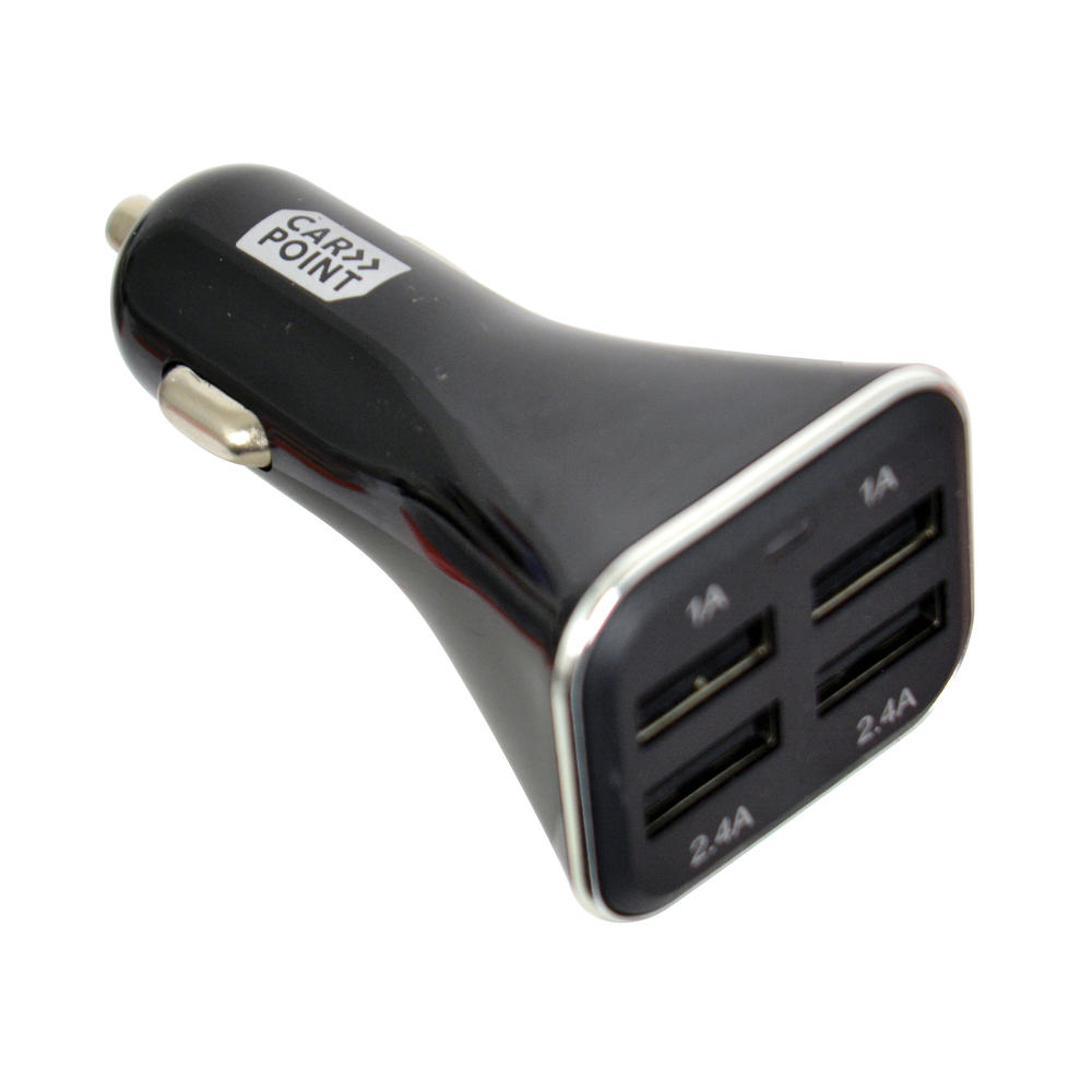 Incarcator auto Carpoint pentru USB de la priza auto , 4xUSB, 12V/ 24V, iesire 5V 6.8A