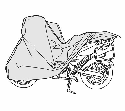 Prelata, husa exterioara motocicleta + TopCase L 215-240/126/98cm huse moto
