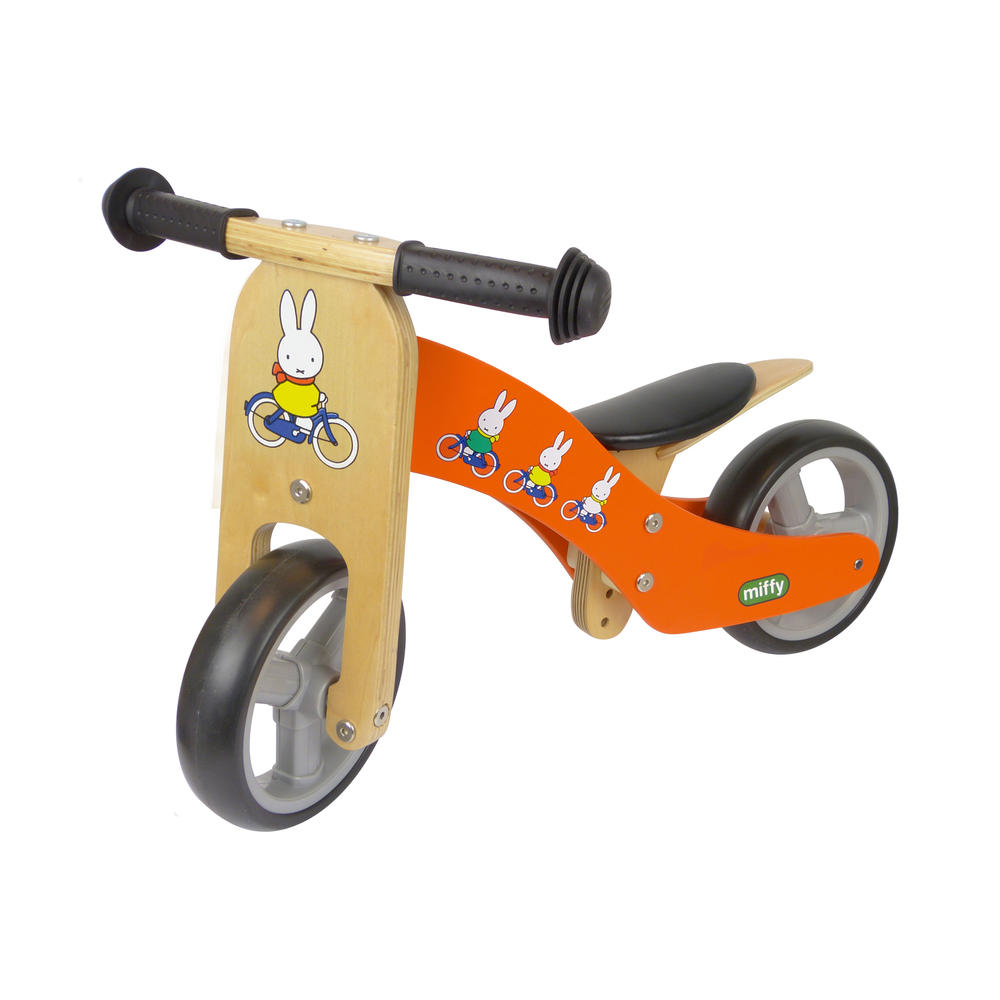 Tricicleta Miffy 2in1, pentru copii 1-2 ani