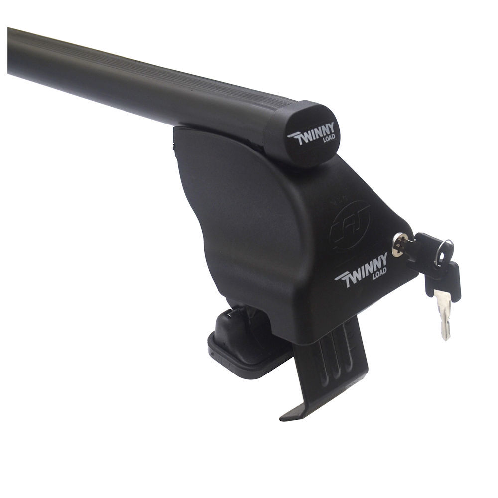 Set bare transversale portbagaj din otel marca Twinny Load TL S34, Seat Ibiza 4 Sportcoupe 6j1 2008- 3 Usi, VW Golf 6 5k1 2008-2012 3 Usi; kit complet cu bare, suporti si antifurt cu cheie