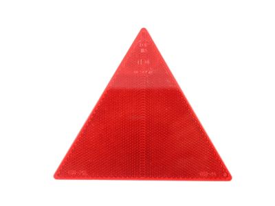 Catadioptru reflectorizant triunghi BestAutoVest, culoare rosu, fixare cu 2 suruburi, inaltime 130 mm , 1 buc.