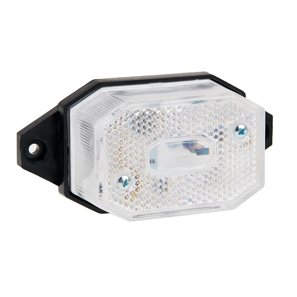 Lampa gabarit auto BestAutoVest 12/24V, rectangulara, culoare Alba, 64x42x33mm, 1buc