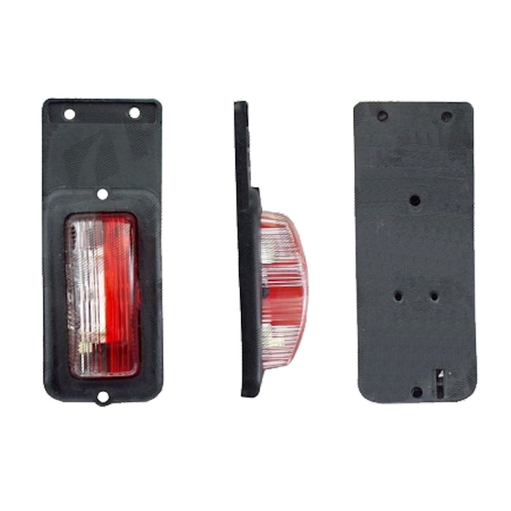 Lampa gabarit auto BestAutoVest 12/24V, culoare Alb- Rosu, 55x135x35mm, cu suport fixare cauciucat, 1buc