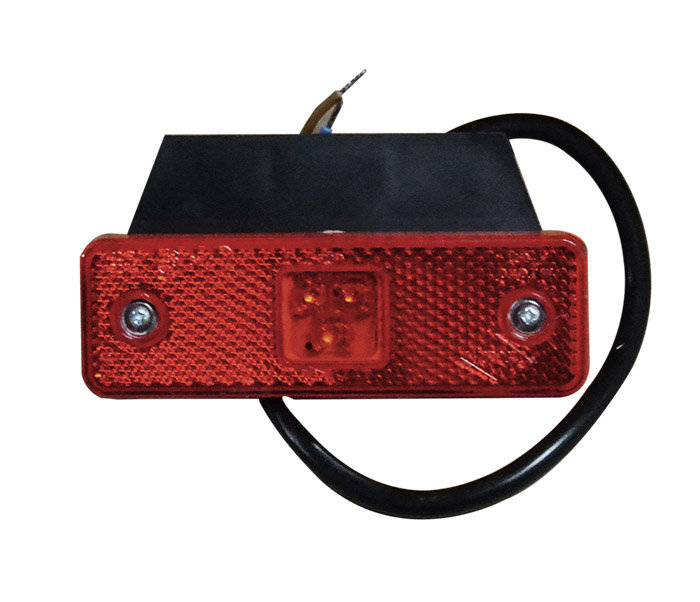 Lampa gabarit auto BestAutoVest 12/24V dreptunghiulara rosie cu leduri, 98x31x18mm , 1 buc.