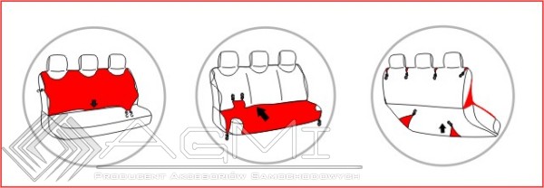 Huse scaune auto tip maieu complete fata si spate din bumbac, culoare Negru