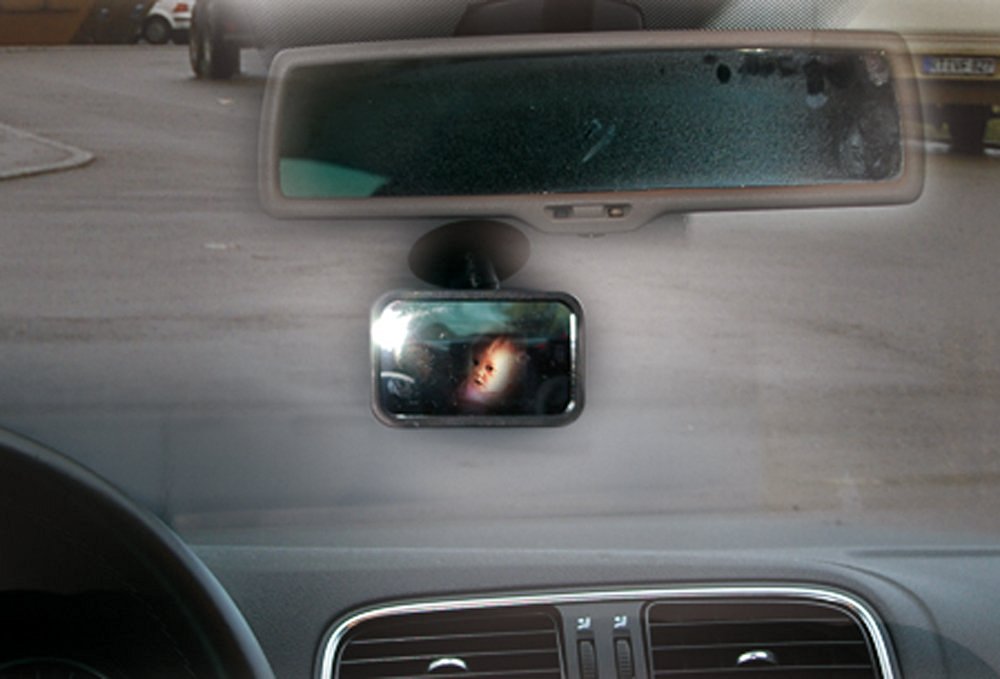 Oglinda retrovizoare interioara cu ventuza 7.09X5.12X1.57 cm , pentru BEBE , supraveghere copii, OK Cars