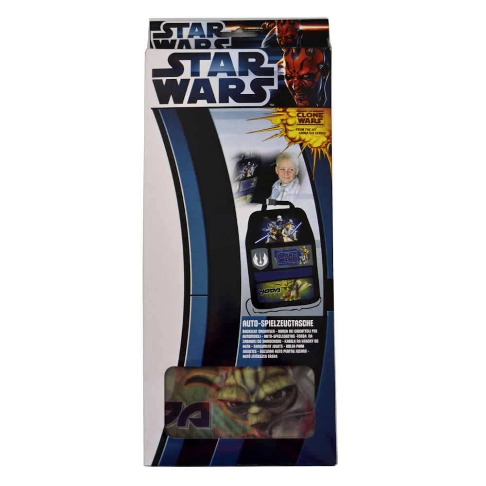 Organizator scaun auto Clone Wars pentru spatarul scaunului din fata, 40 x 60 cm