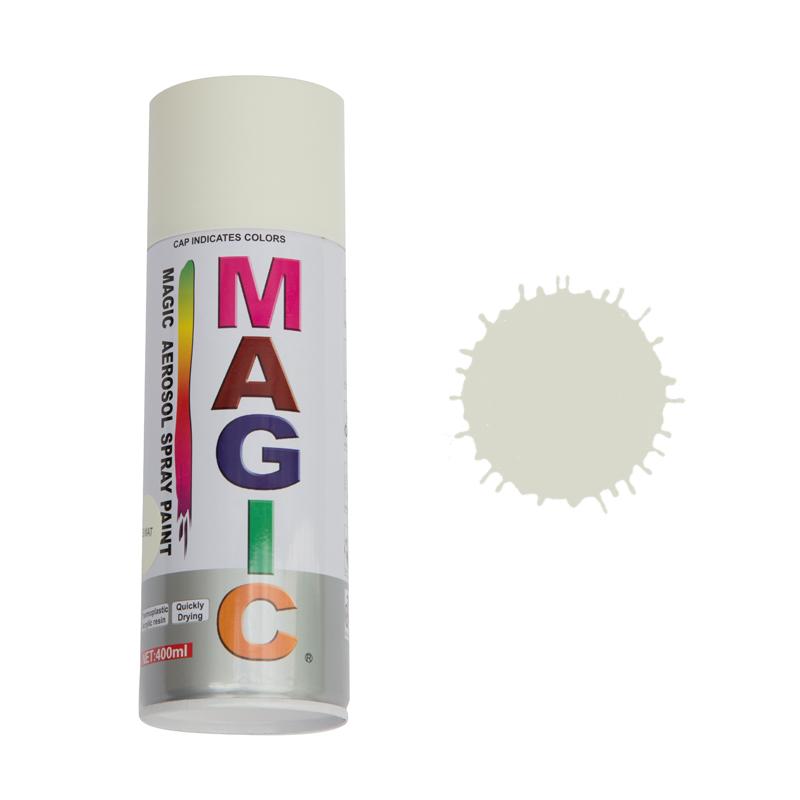 Spray vopsea MAGIC Alb mat , 400 ml.