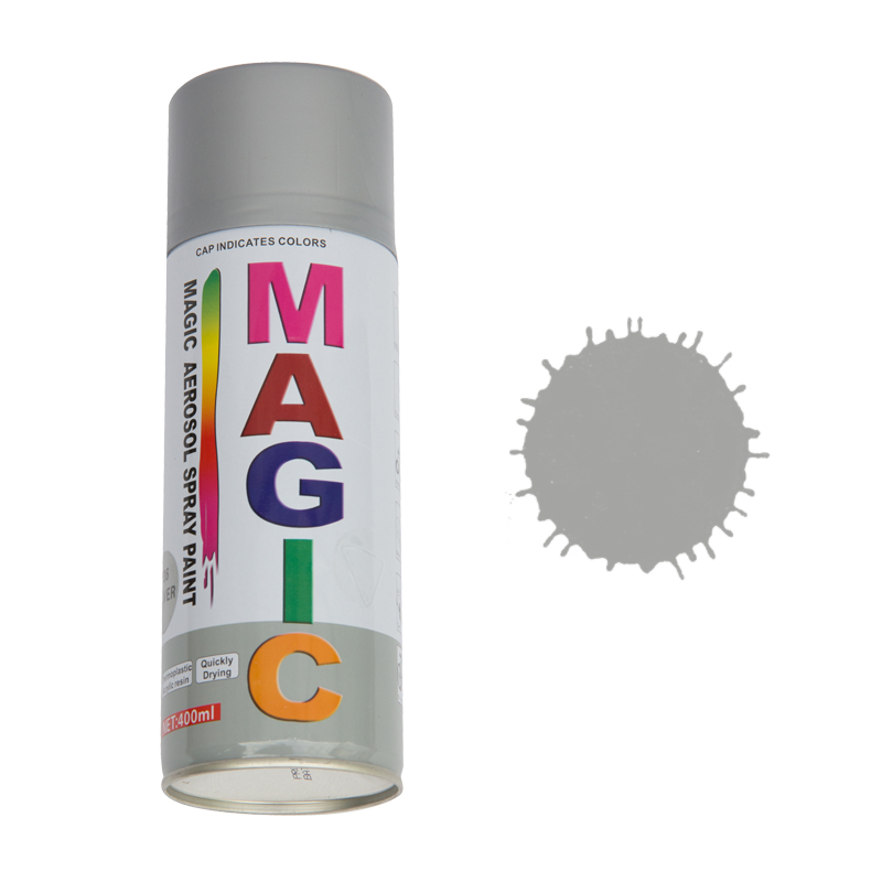 Spray vopsea MAGIC Argintiu , 400 ml.