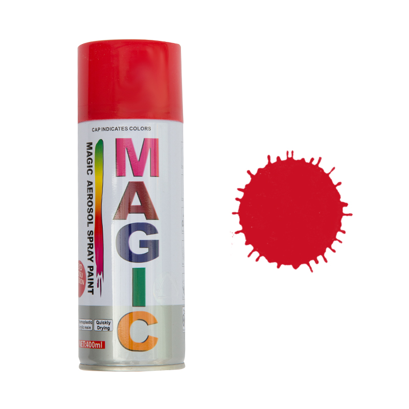 Spray vopsea MAGIC Rosu Passion , 400 ml.