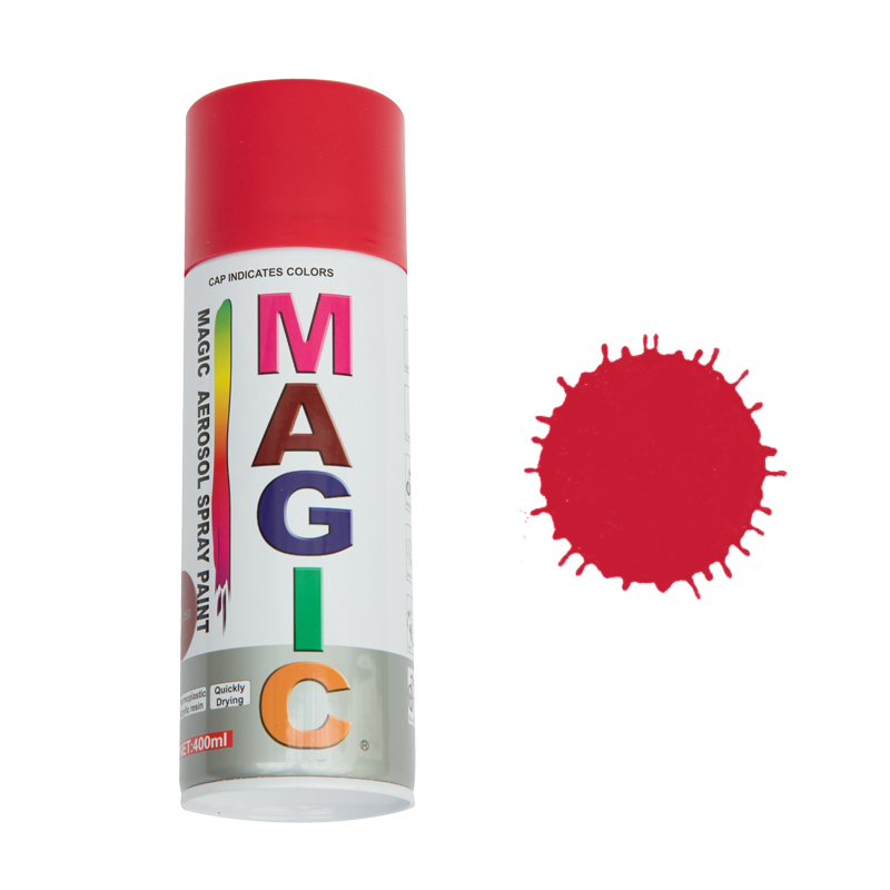 Spray vopsea MAGIC Rosu 250 , 400 ml.