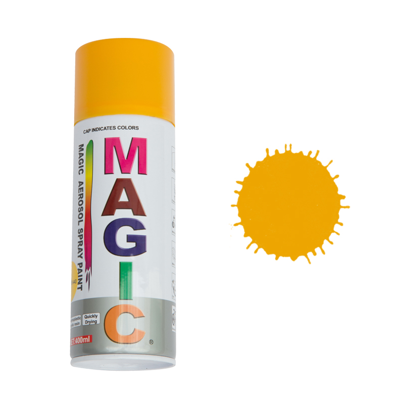 Spray vopsea MAGIC Galben 440 , 400 ml.