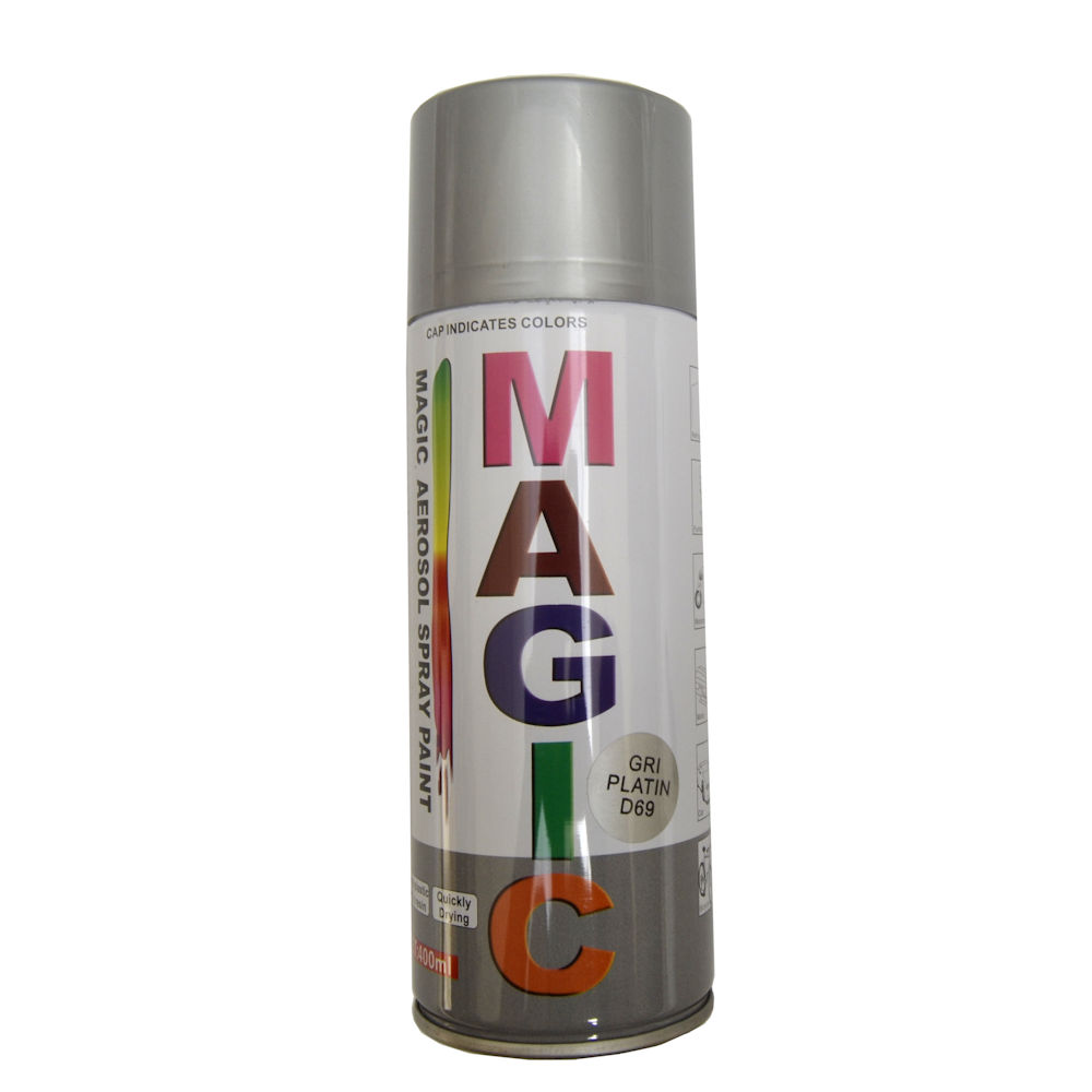 Spray vopsea MAGIC Gri Platin D69 , 400 ml.