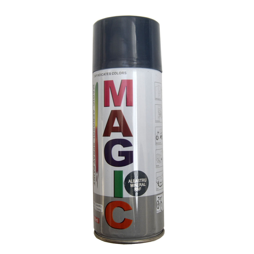 Spray vopsea MAGIC Albastru mineral RNF , 400 ml.