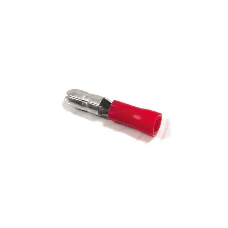 Conector electric tip tata tubular, mufa pentru inadire diam cablu 0.25-1.5mm, 4mm, rosu