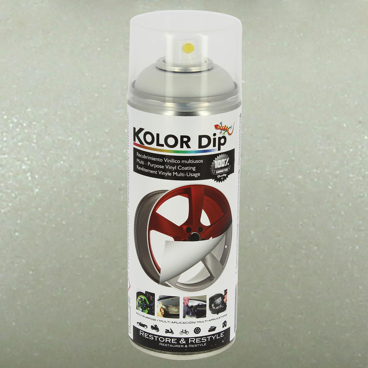 Spray vopsea cauciucata Kolor Dip Alb Metalic Perlat 400ml