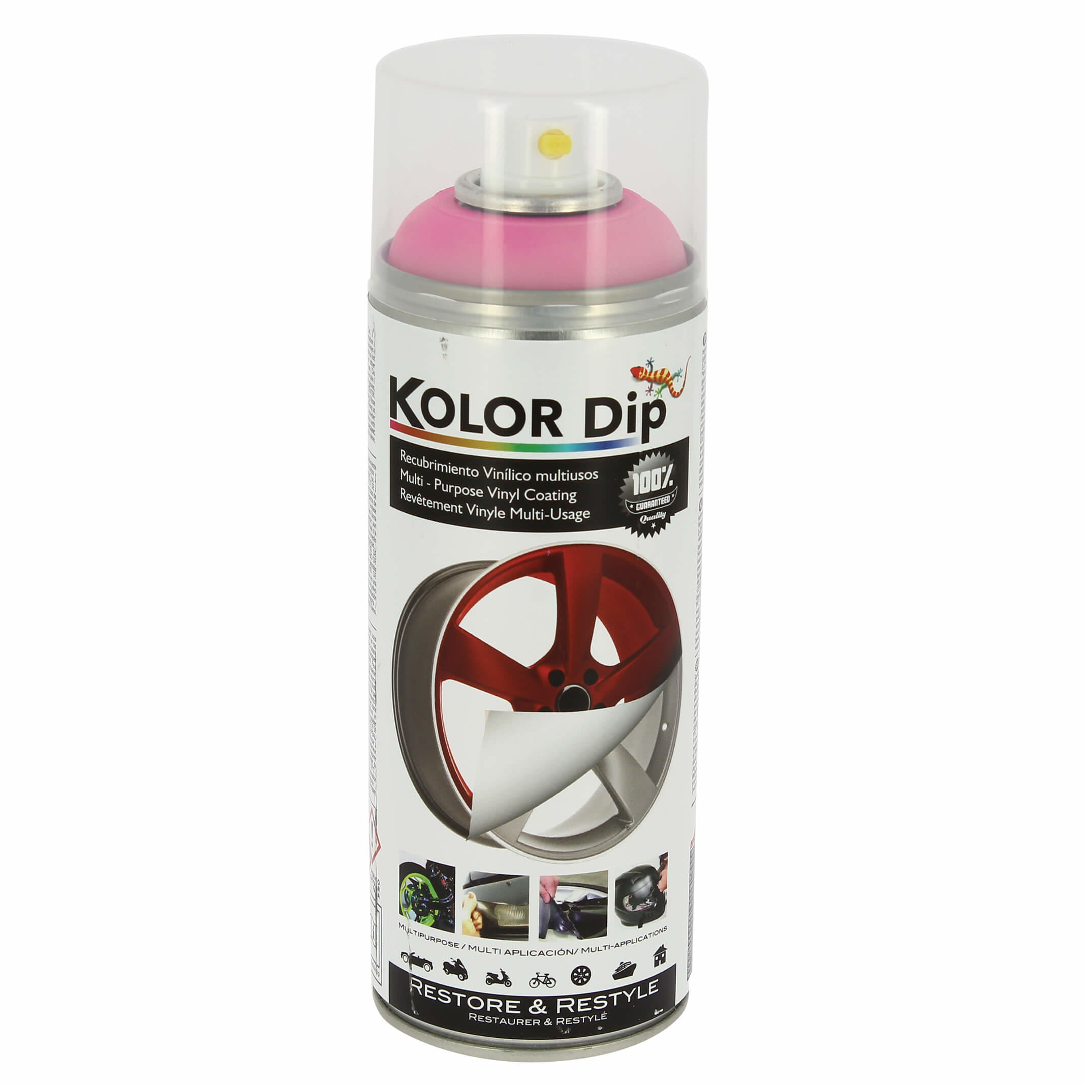 Spray vopsea cauciucata Kolor Dip Roz Fluorescent 400ml