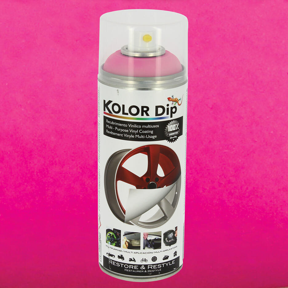 Spray vopsea cauciucata Kolor Dip Roz Fluorescent 400ml