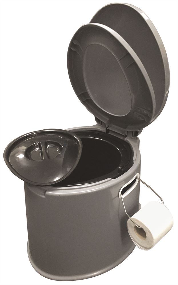 Toaleta portabila cu recipient depozitare cu capac, 7.2 Litri