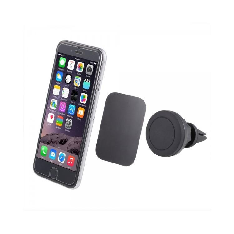 Suport auto magnetic Negru pentru telefon, fixare in grila de ventilatie, rotire 360 grade