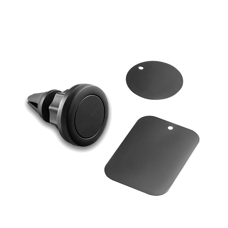 Suport auto magnetic Negru pentru telefon, fixare in grila de ventilatie, rotire 360 grade