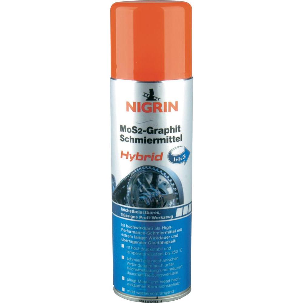 Spray lubrifiant MoS2-Graphit Nigrin 150ml