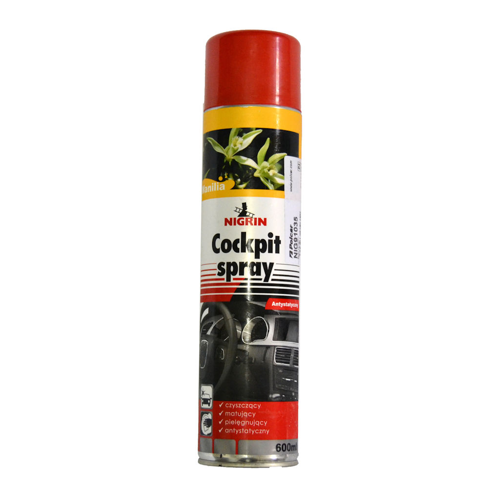 Spray curatare bord Nigrin spray intretinere elemente plastic Vanilie 600ml