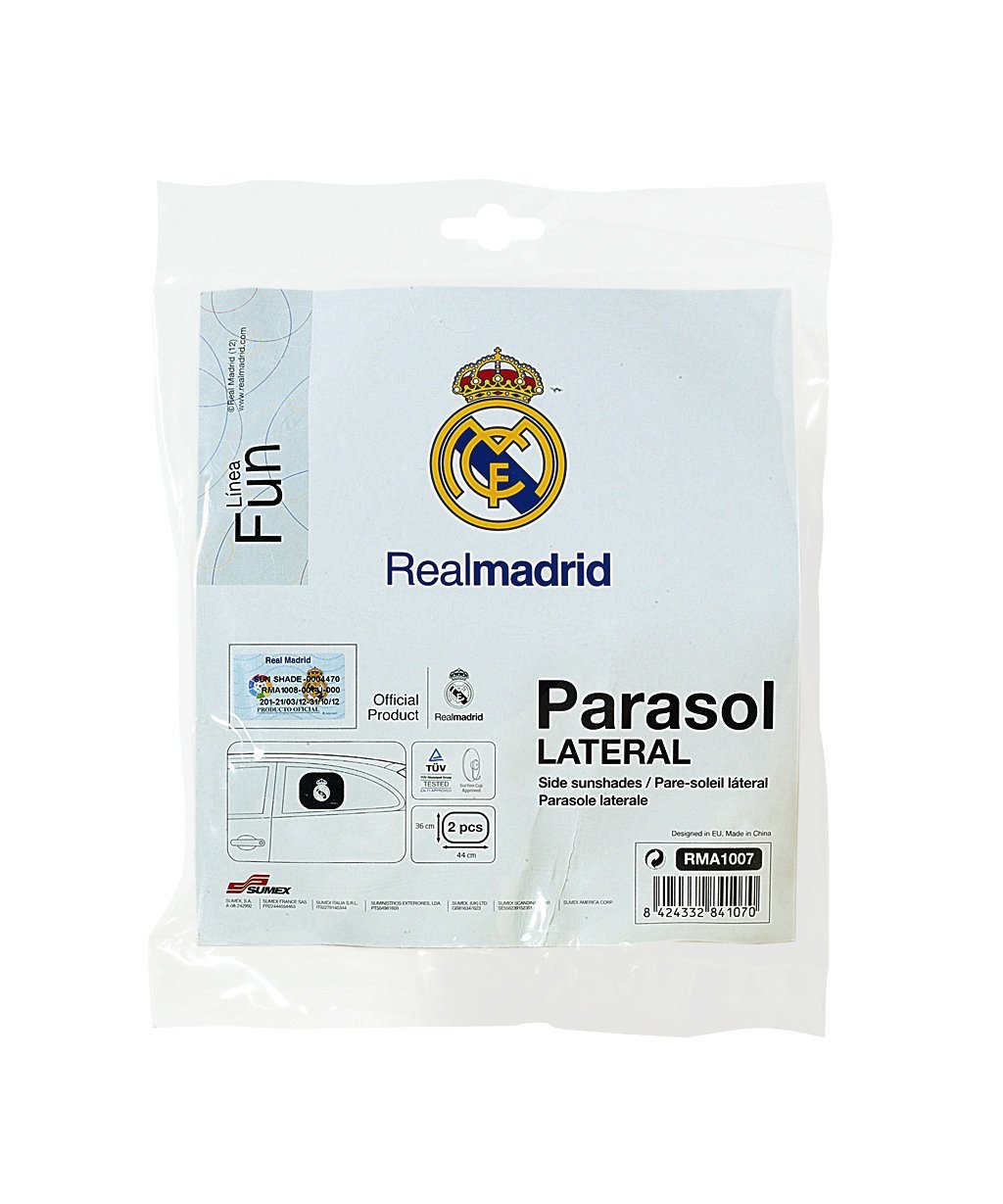 Parasolare auto laterale Real Madrid 36x44cm, 2buc.