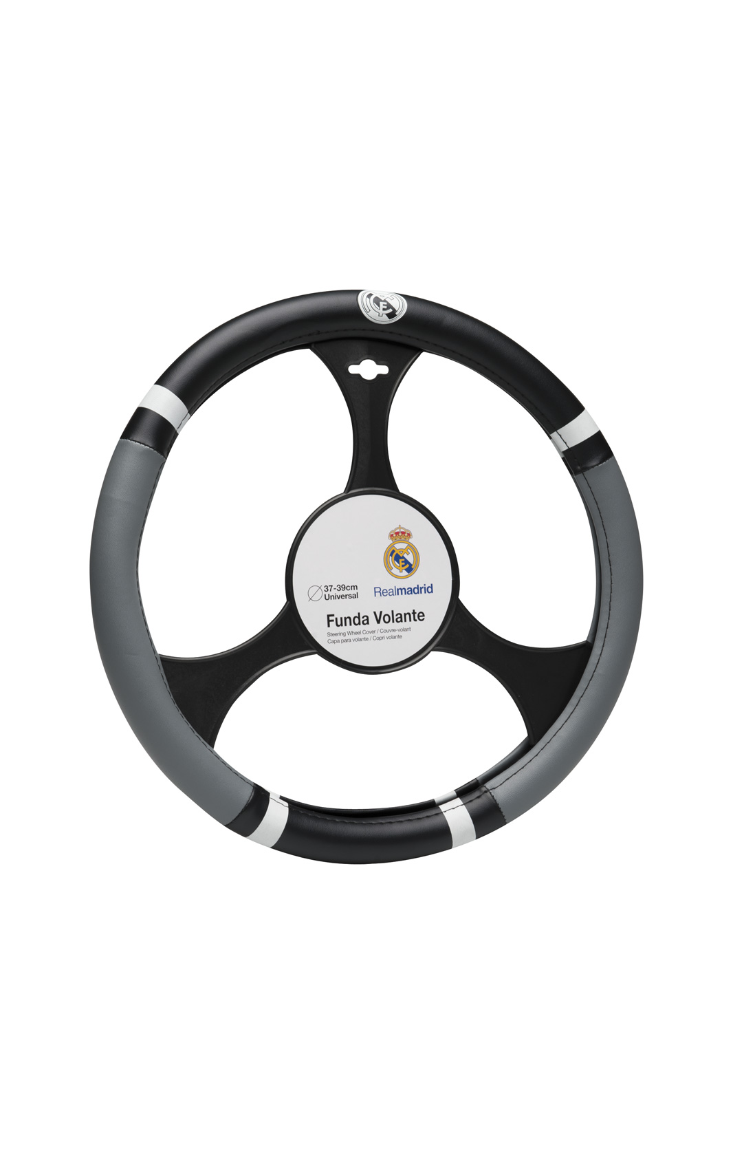 Husa volan negru-gri Real Madrid 37-39cmm PVC