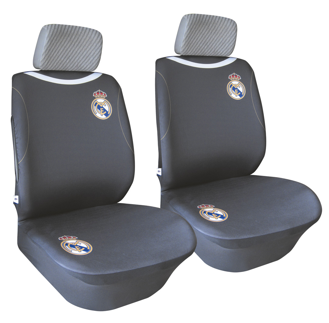 Set huse scaune auto fata Real Madrid , 4 buc.