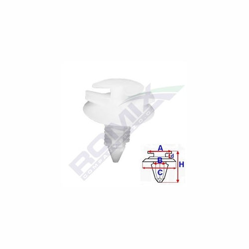 Cips, Agrafa fixare Fiat Panda, -86, 86- Aftermarket 1070130