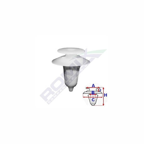 Clema, clips fixare Ford Escort 95-99, Escort/Orion 85-90, Escort/Orion/Van 90-94, Fiesta/Courier 89-95/95-99, Ka 96-08; Iveco Daily 78-90/06-09/90-, Daily II 99-06; Land Rover Discovery 98-01/02-04; tapiterie; set 10 buc, 1020732, DYC10031L