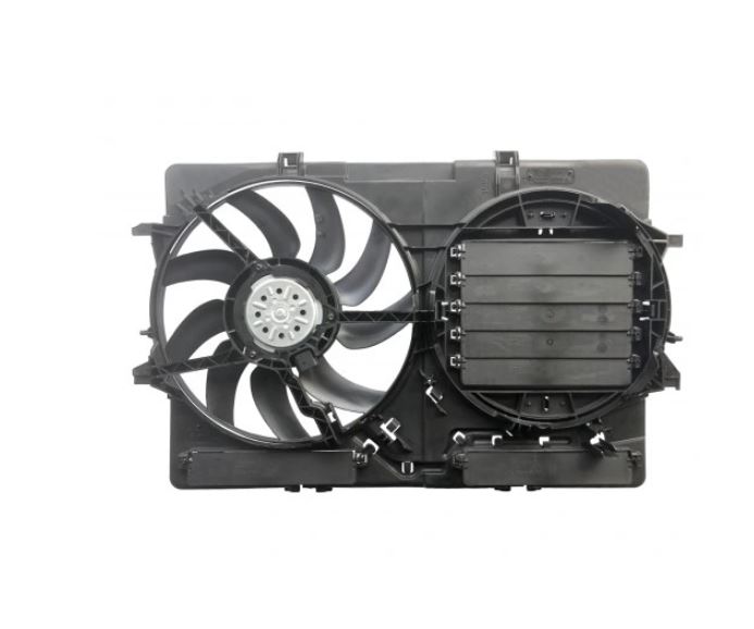 GMV radiator electroventilator Audi A4 (B8), 2008-2015, A4 Allroad, motor 2.0 TDI, diesel, OEM/OES, 400 W; 385 mm; 2 pini