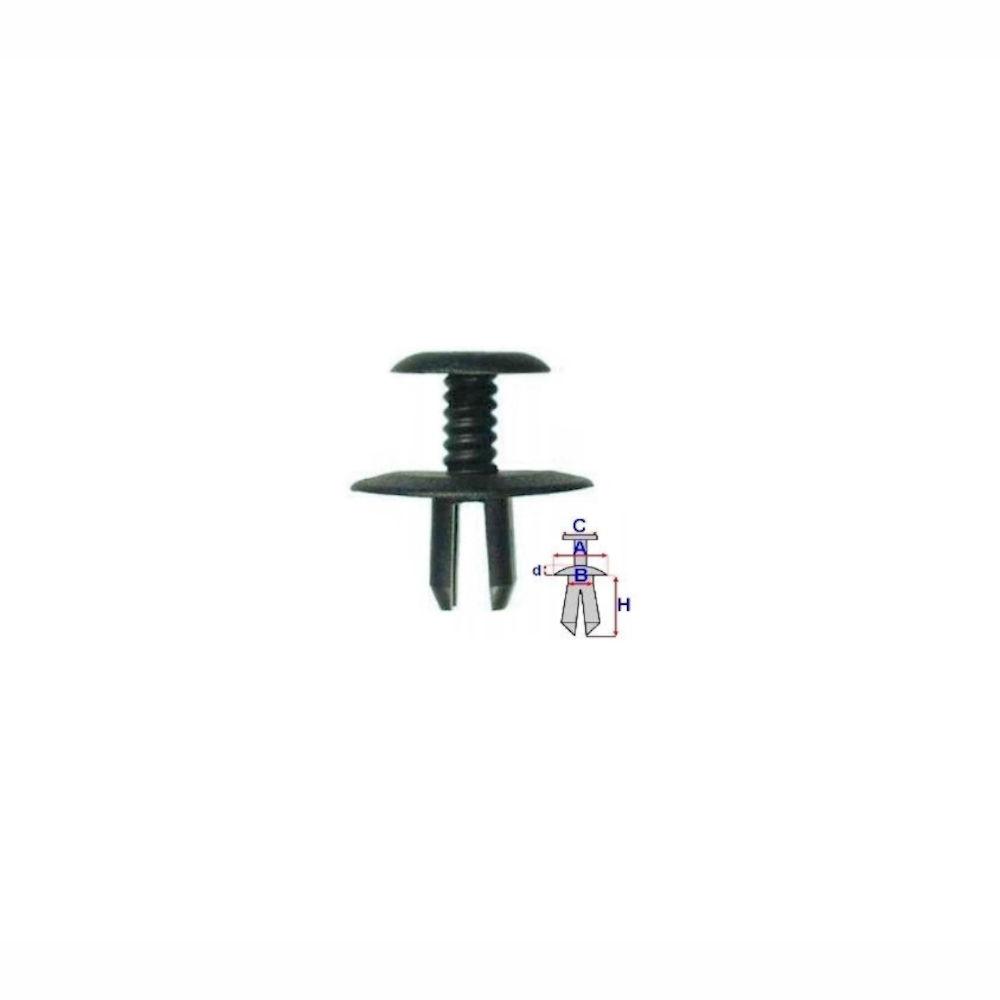 Clema, clips fixare VW Bora 10.98-11.05, Golf III 08.91-04.99, Golf IV Hatchback/Combi 08.97-09.06, Passat 09.96-11.00/11.00-01.05, Vento/Jetta SUA 01.92-10.98; ornamente exterioare, tapiterie portbagaj, set 10 buc, 1H0867199