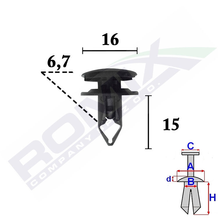 Nit plastic Honda Accord (Cu2), 04.11- Aftermarket 2065161