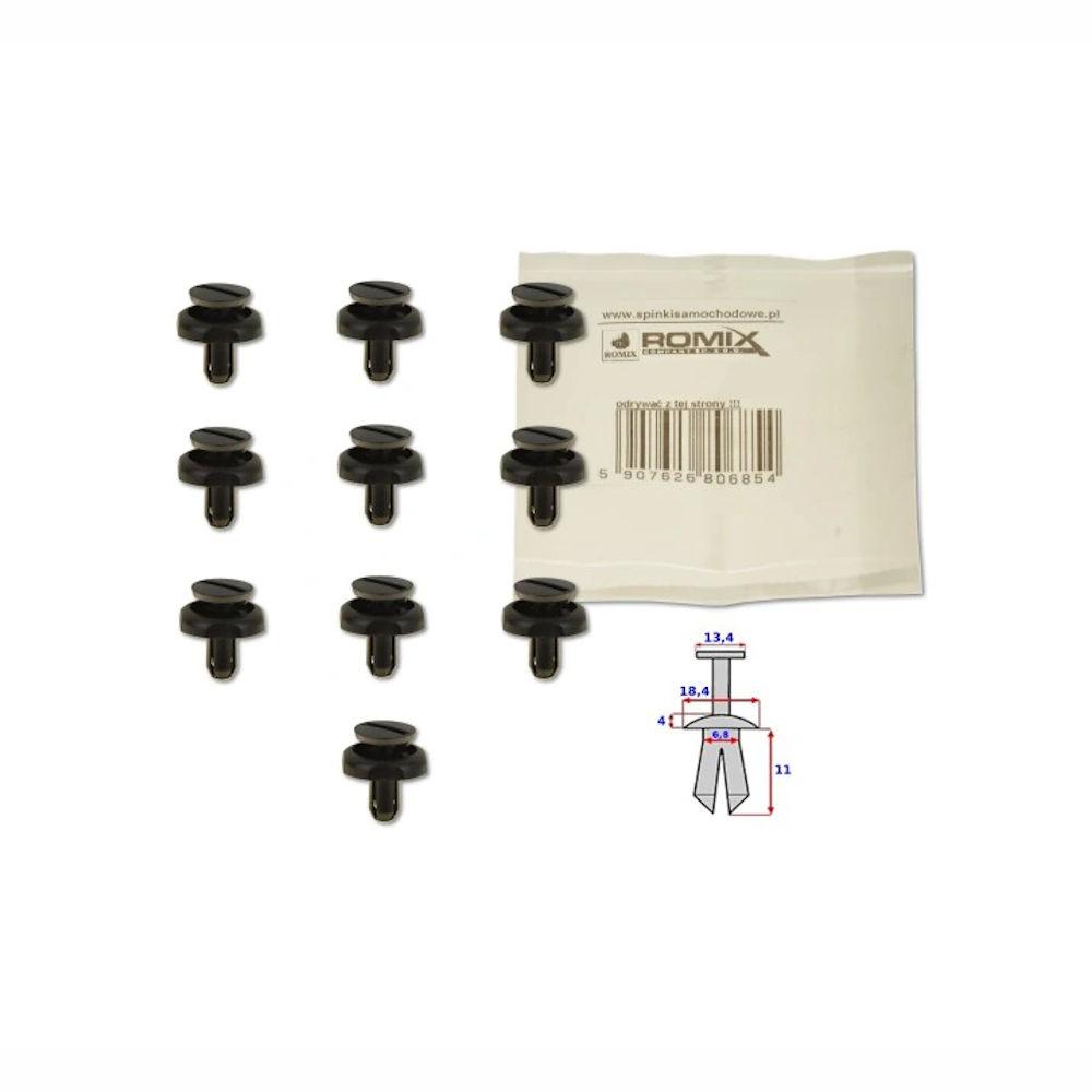 Clema, clips fixare Toyota Avensis 2003-2006/2006-2008, Camry 2001-2006, Corolla 2002-2003/2004-2007, Corolla Verso 2004-2009, Prius 2003-2009, Rav4 2006-2009, Yaris Hatchbacl 2006-2009/2009-2011; echipamente aux compartiment motor, set 10 buc, 5325920030